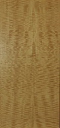 Highly figured anigre architectural door slab